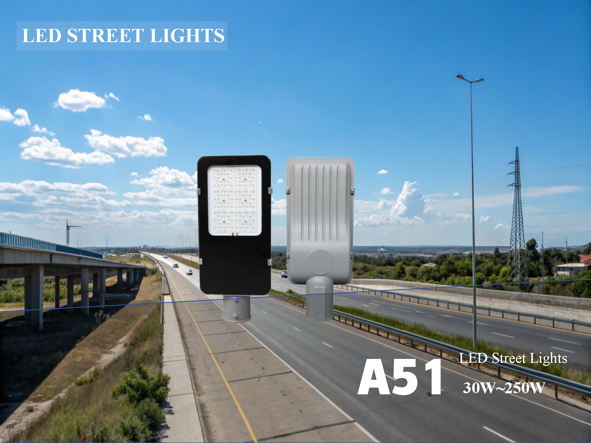 AB LED STREET LIGHTS (GLASS)